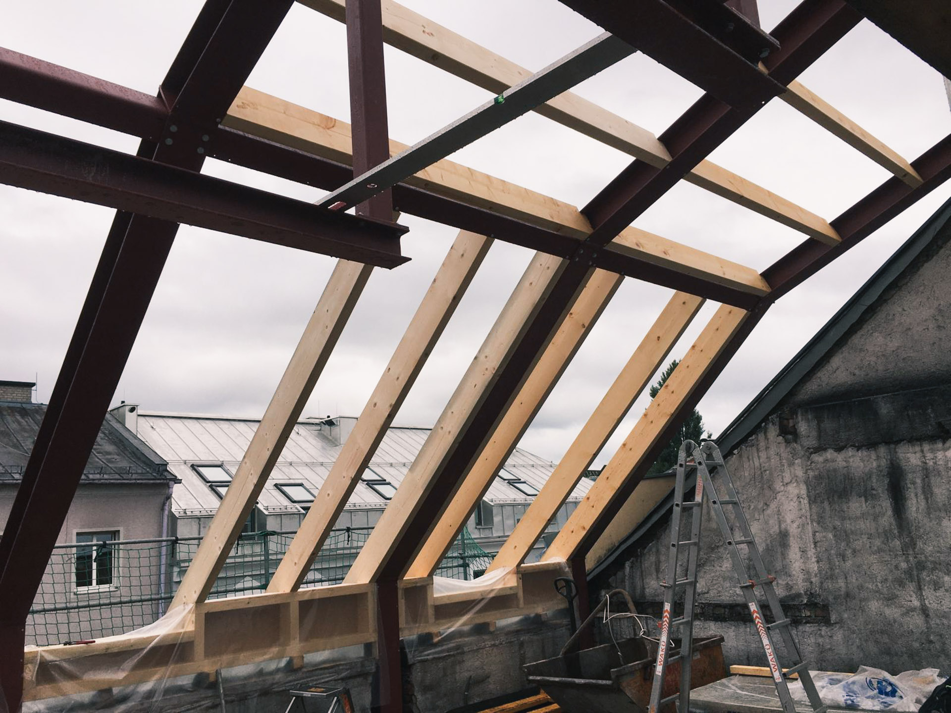 Hotel Salz: Errichtung neues Dach