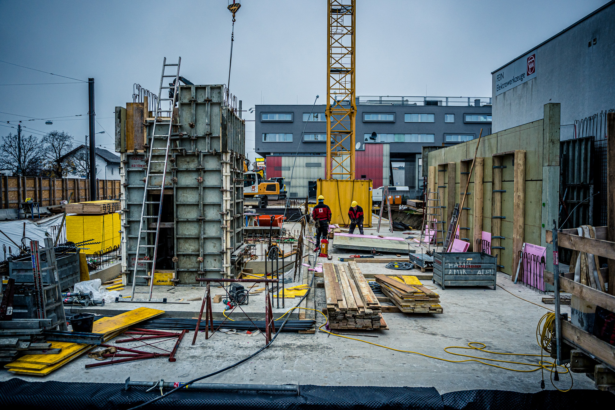 MB: Rohbau Erdgeschoss im November 2021