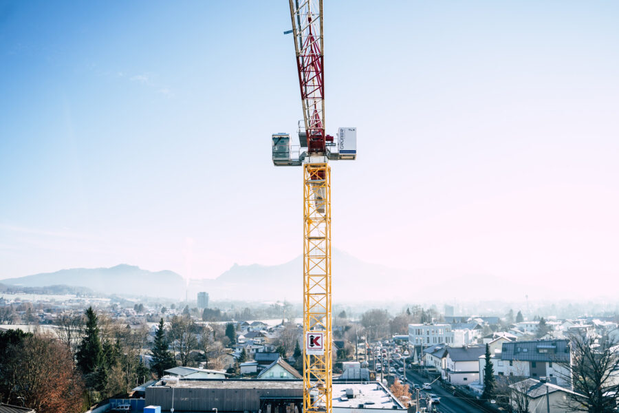 MB: Baukran im Dezember 2021