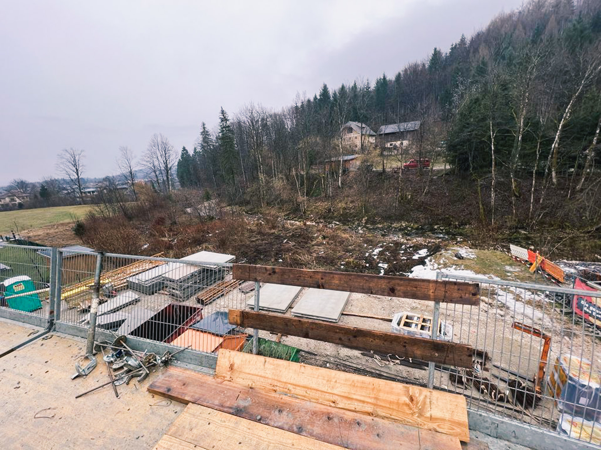 Glanbachgut Fürstenbrunn: Rohbau im Februar 2022