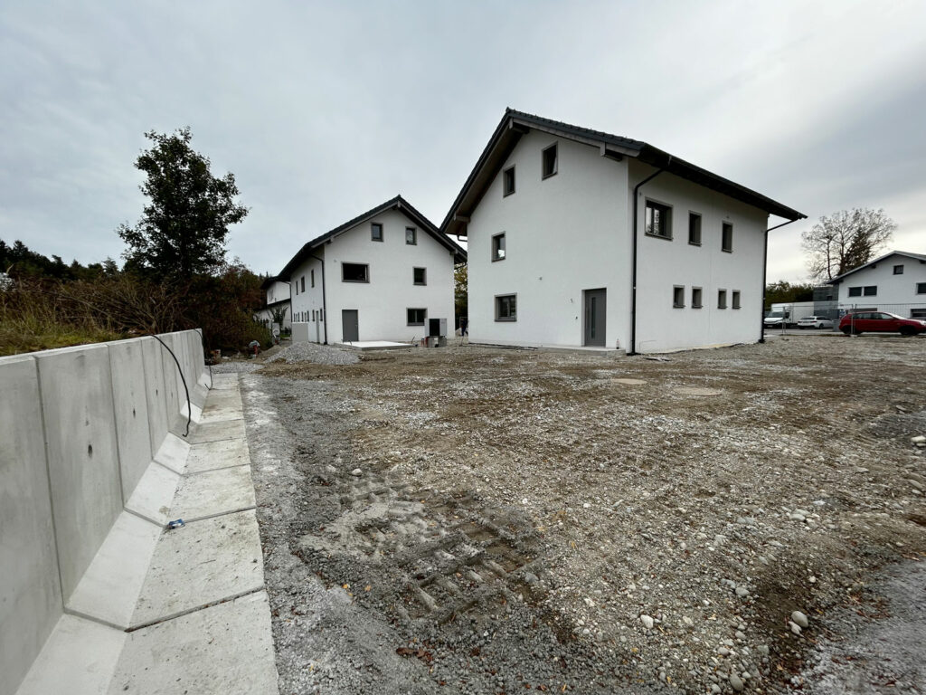 Gutenberg Bürmoos Fertigstellung erster Häuser